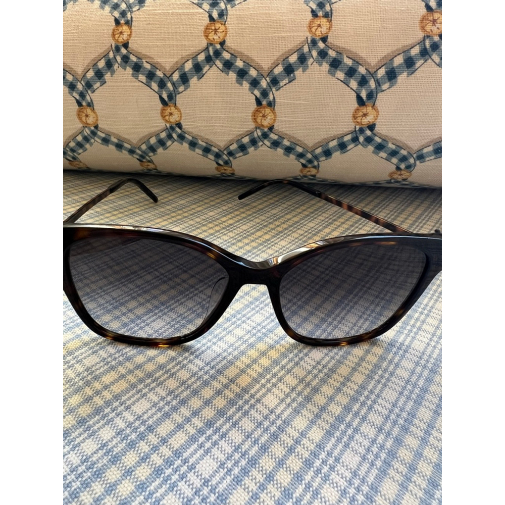 New Saint Laurent Brown Tortoiseshell Sunglasses - Picture 6 of 11